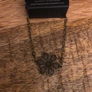 *New* Brass Bracelet w/ flower